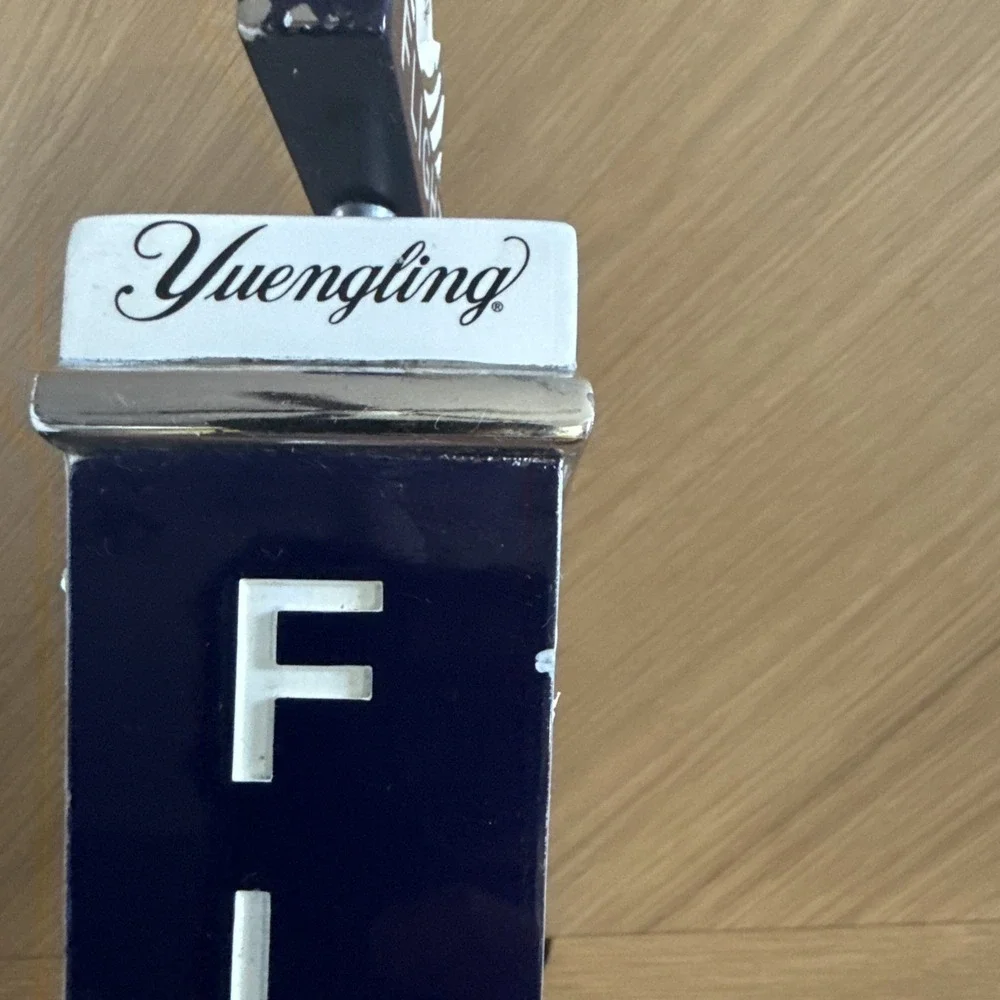 Yuengling Flight Beer Tap Handle Knob Black White Breweriana bar man cave keg